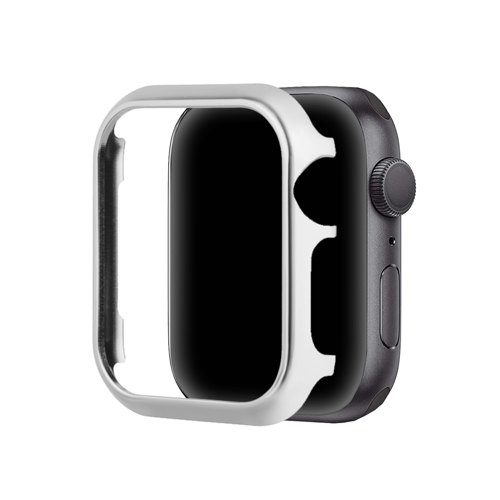 Glitzer Hülle Aluminium für iWatch 49mm Roségold, Metall Geh