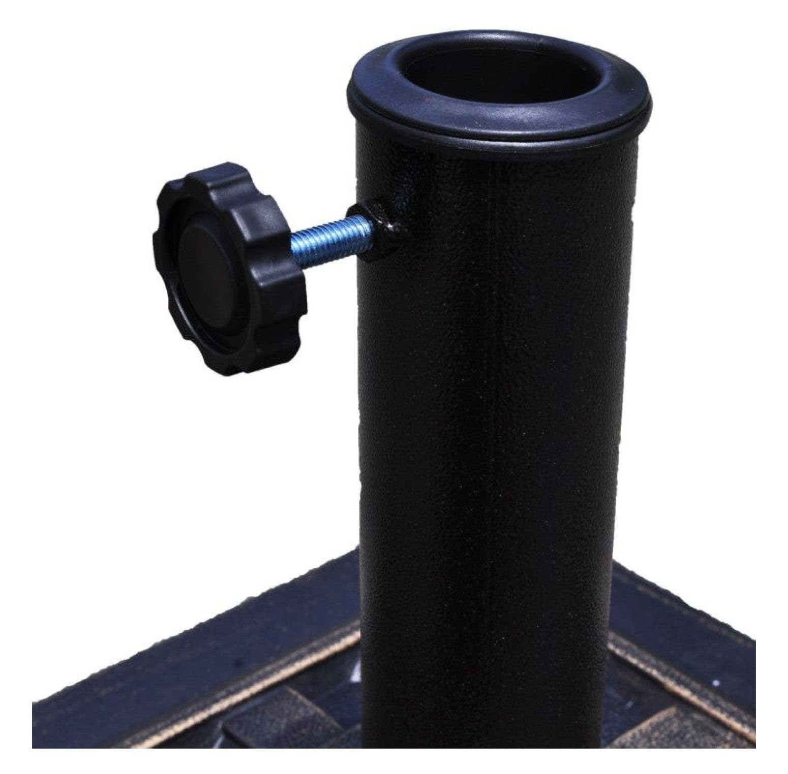 Questa Base per ombrellone Resistente da 13,6 kg (30 libbre) - Supporto Quadrato in Bronzo da 44,5 cm (17,5") per Patio, Giardino, terrazza, Balcone - Supporto Regolabile per Asta per ombrel