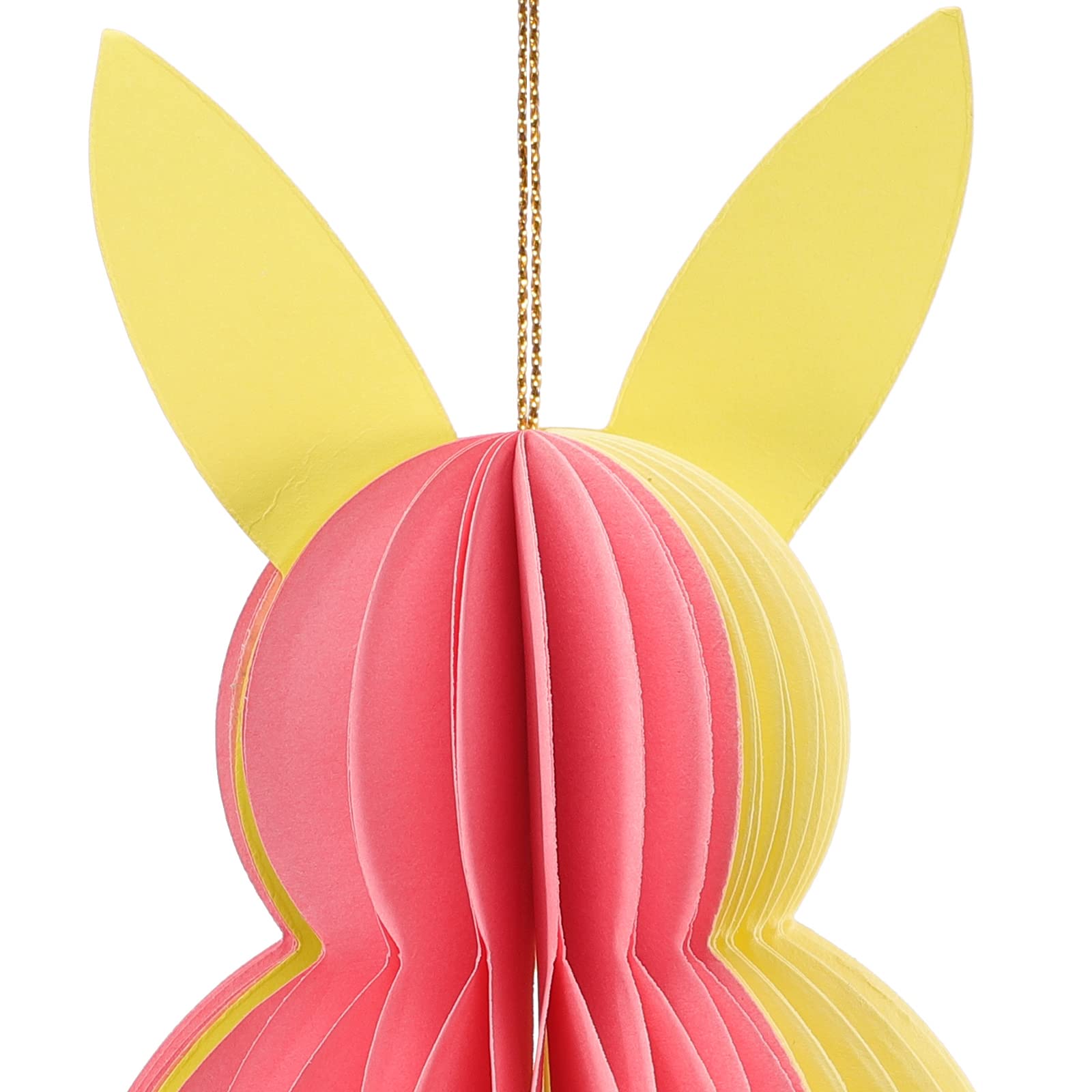 Decorazioni Pasquali A Nido D'Ape 3 Pezzi - Coniglietti Pieghevoli, Carta Velina, Riutilizzabili, Verde - Foto 6