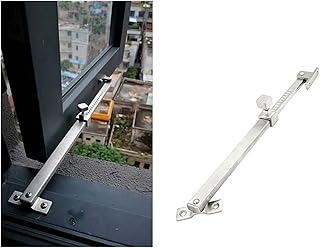 335mm Casement Window Stay Stainless Steel Security Window Latches Adjustable Telescoping Wind Brace