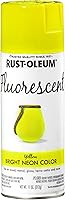 Vista 1 de Rust-Oleum 342571 aerosol de pintura fluorescente especial, 11 onzas, amarillo