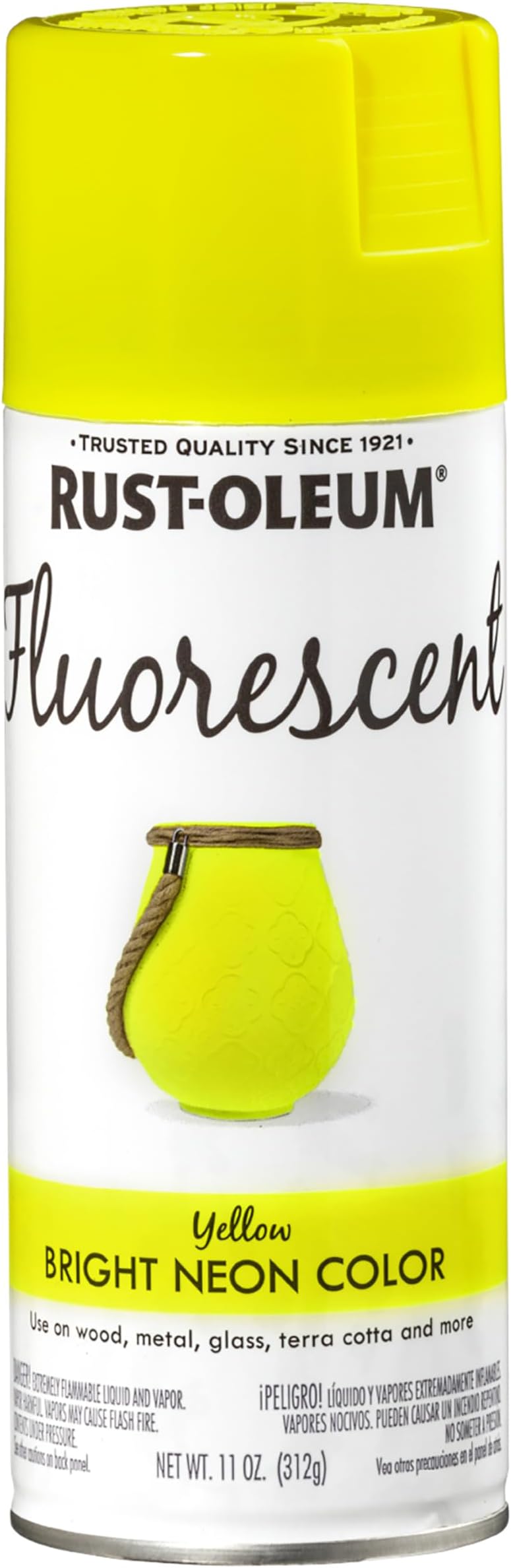 Rust-OlEUm Specialty Yellow Fluorescent Spray, 312 Gm, 1942830