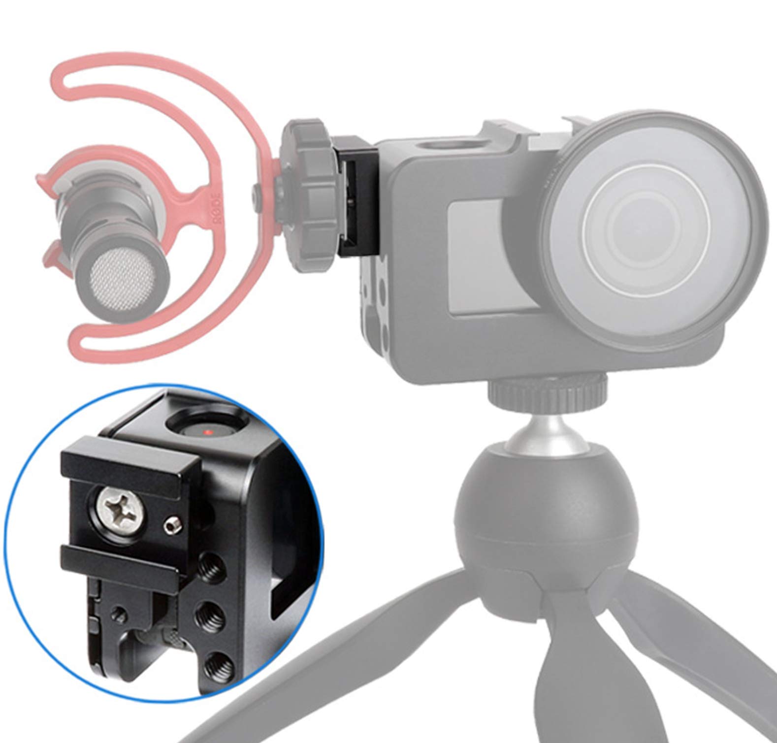Siège universel pour chaussures froides de 6,35 mm à libération rapide et multifonction pour support de lumière de photographie