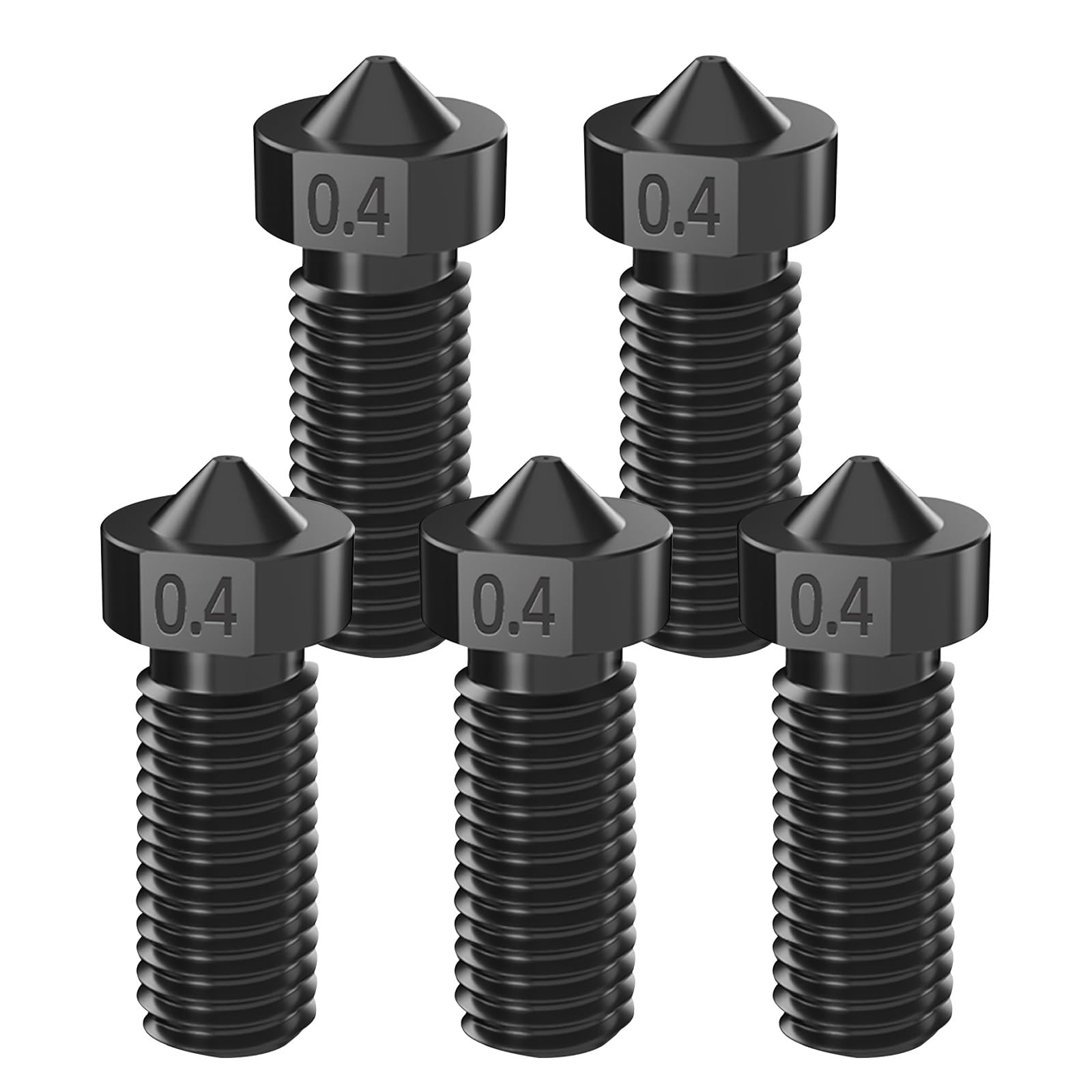 Buses Volcano Acier Trempé 0.4mm Buses Volcano Acier Trempé Lot De 5 - Diamètre 0.4mm - Pour Imprimantes 3D Artillery/Anycubic Accessoire Artillery Sidewinder