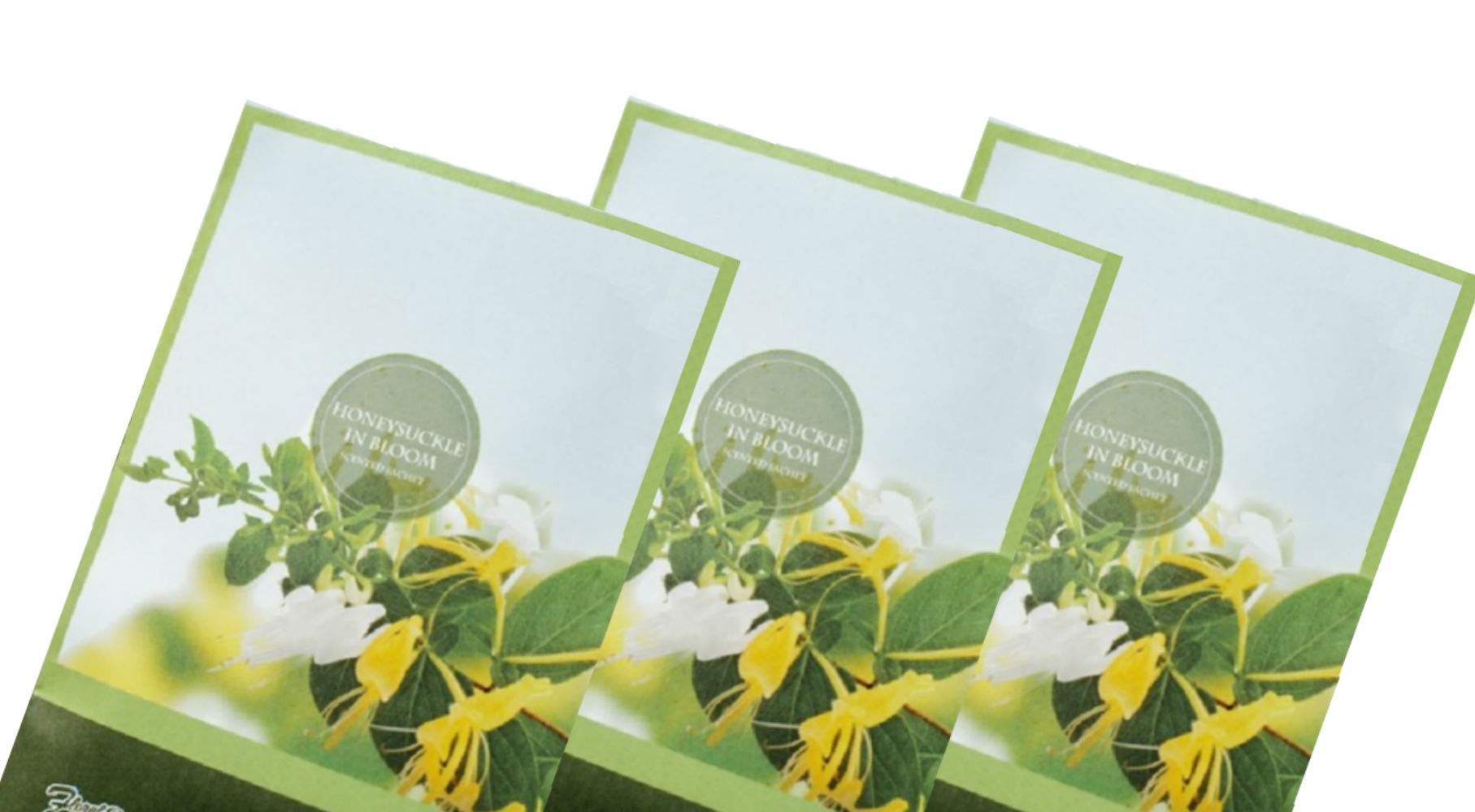 Honeysuckle Scented Sachets (Spring and Summer) 3 Pack - Long Lasting, ECO-Friendly Home Fragrance Perfect for Any Space - Air Freshener - Scents for Rooms & More!