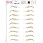 Brows by Bossy Studio & Co Temporary Eyebrow Tattoos Waterproof Eyebrow Stickers, False Tattoos Hair Like Peel Off Instant Transfer Brow tapered blonde