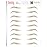 Brows by Bossy Studio & Co Temporary Eyebrow Tattoos Waterproof Eyebrow Stickers, False Tattoos Hair Like Peel Off Instant Transfer Brow tapered blonde