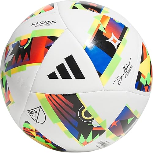 Miniatura 13 de adidas Unisex MLS Soccer Ball Blanco/Púrpura Burst/Glory Purple,Verde/Azul Gloria/Azul Solar,Azul/Verde,Plata Metálico/Verde,blanco/negro/oro