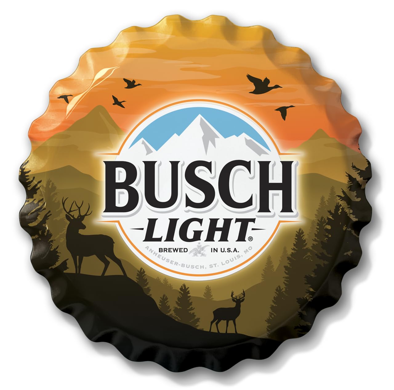 Plaque metal Busch Light decoration vintage de qualite pour garage