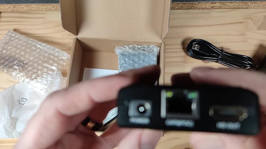 KVM Extender USB IR 4K HDMI over Ethernet até 120m emissor e receptor