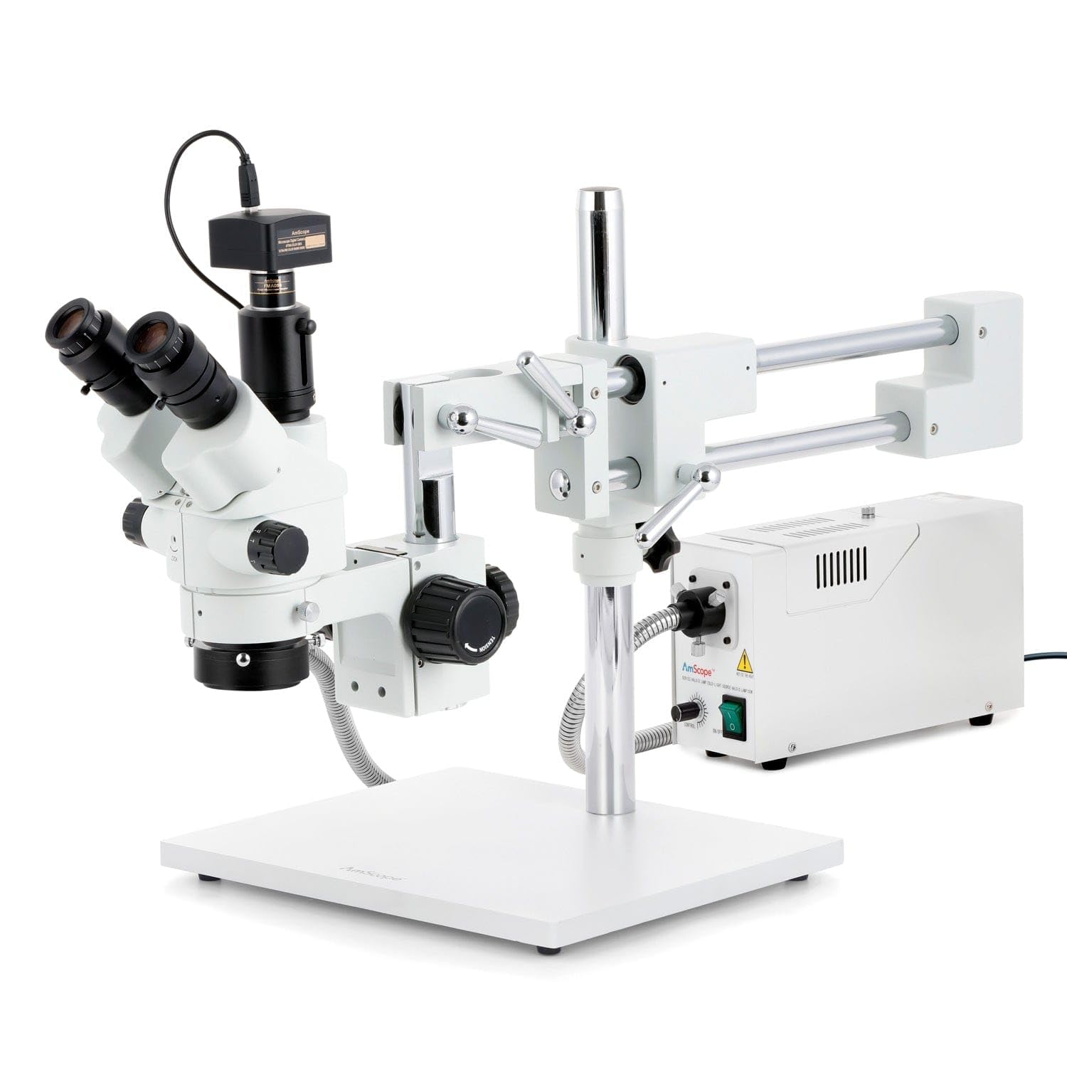Amazon.com : AmScope 7X-45X Simul-Focal Stereo Zoom Microscope on