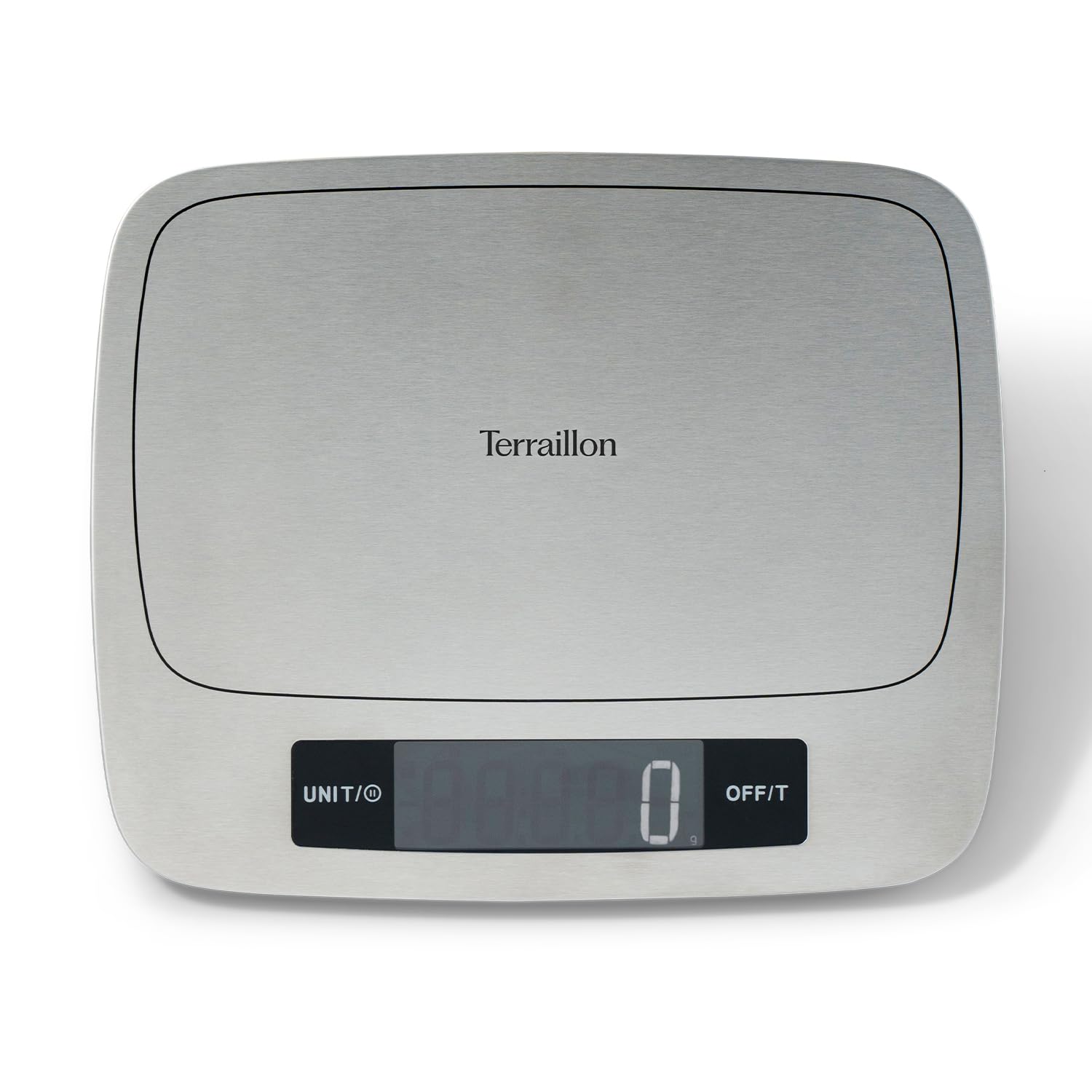 Terraillon - MyCook 15 - Balance de cuisine - Tare - Conversion Liquides - Revêtement anti-trace - Fonction Pause - Capacité 15 kg