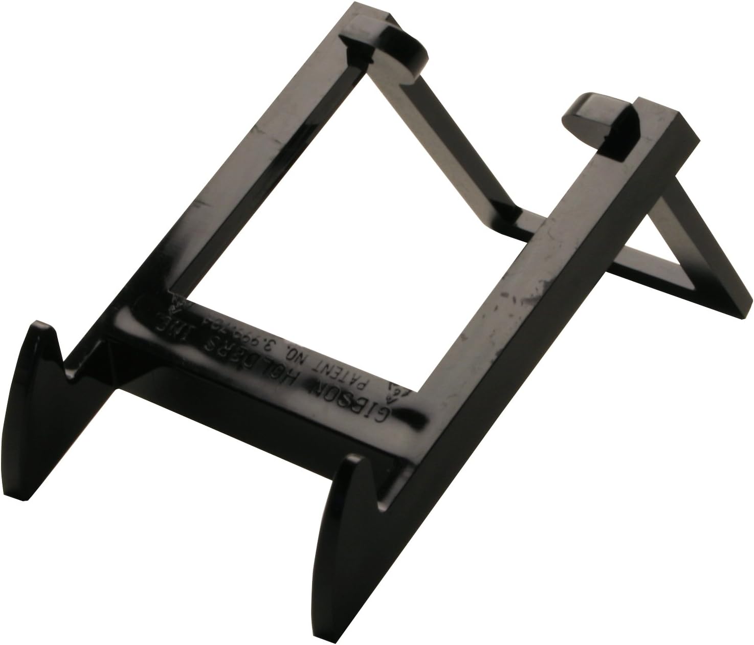 GIBSON HOLDERS 12-Pack Mini Display Stands for Smalle Electronics, Smartphones, Cellphones, Collectibles - Black
