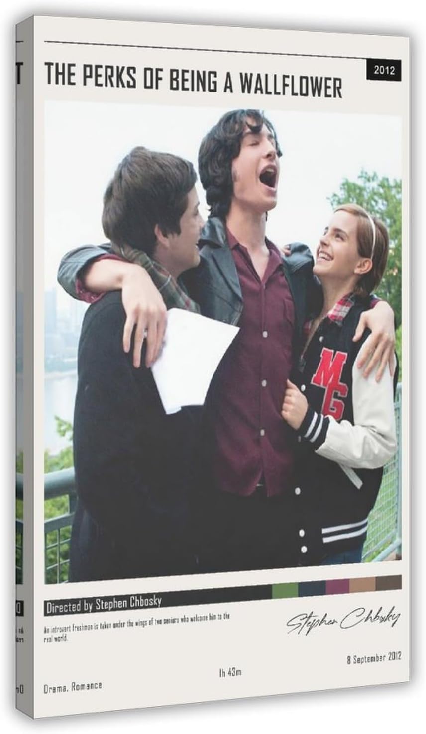 GJHTQLP Movie Poster The Perks Of Being A Wallflower Canvas Poster Bedroom Decor 20x30inch(50x75cm)