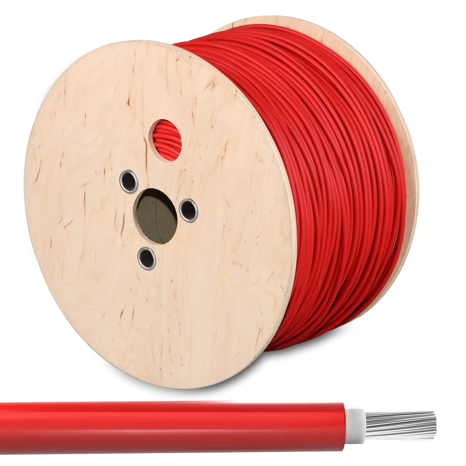 Solarkabel Solarleitung PV Leitung 4mm² Rot 50m
