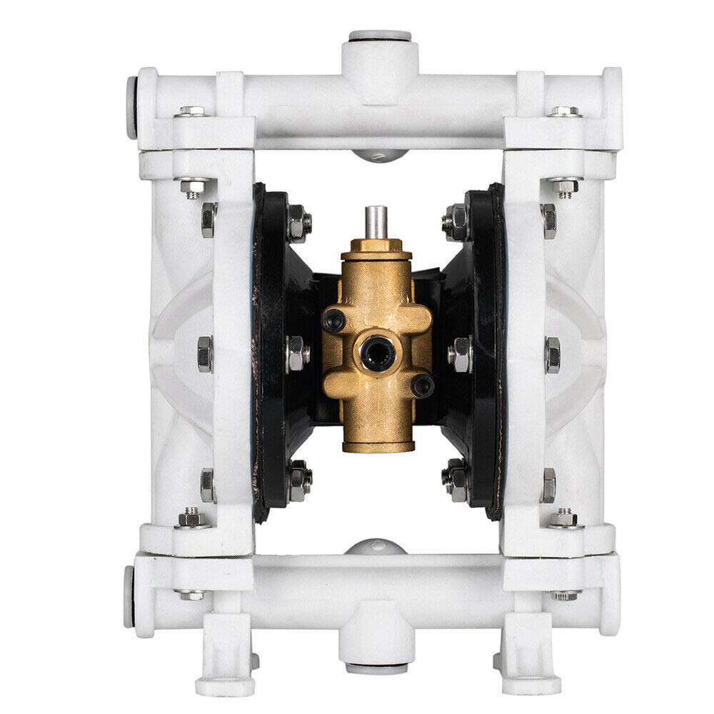 Air Operated Double Diaphragm Pump 1/2" Inlet & Outlet Heavy Duty Waste Oil Transfe Pump QBK-15 for Diesel, Grease, Kerosen 13GPM