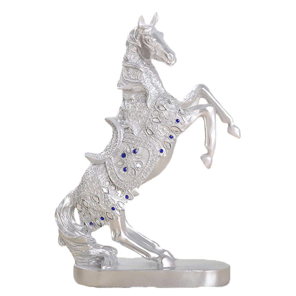 Sculpture d'art moderne de cheval de guerre design abstrait haut de gamme pour intérieur