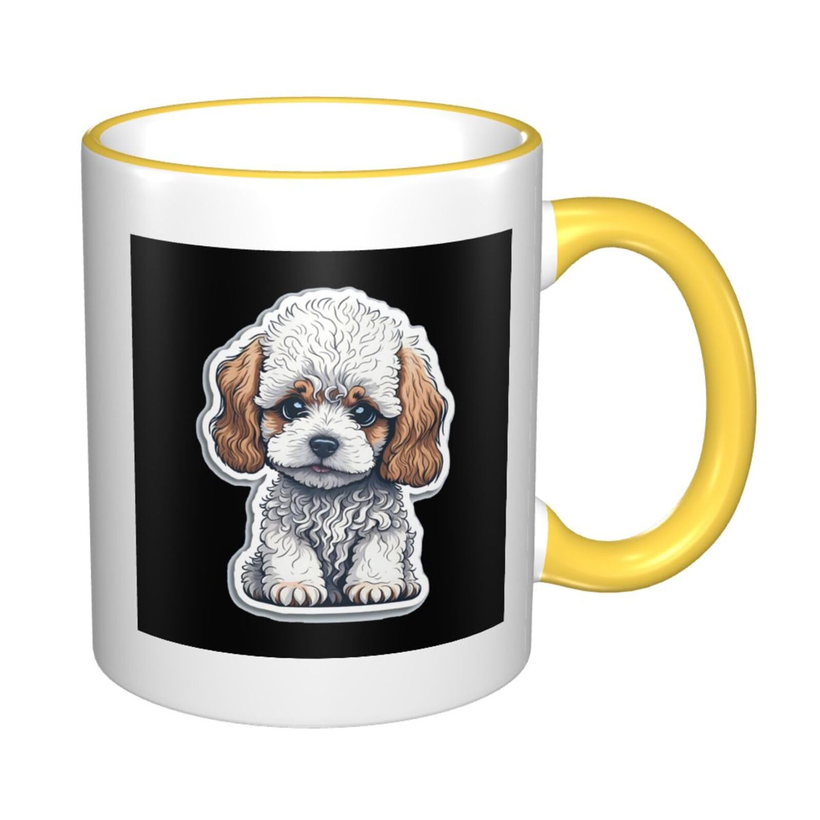 Amazon | トイ・プードル 子犬 犬柄 アニメ マグカップ 耐熱