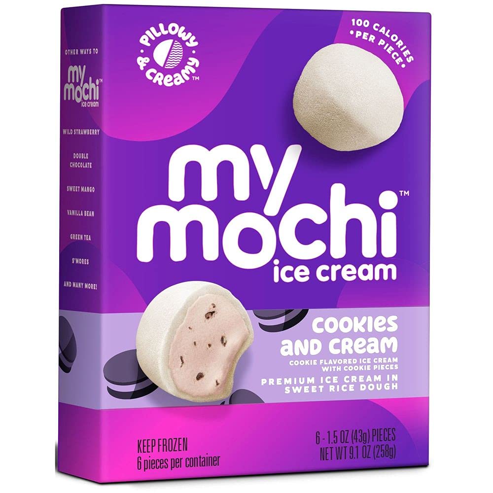 Amazon.com: My Mochi Cookies and Cream Ice Cream, 9.1 Ounce - 12