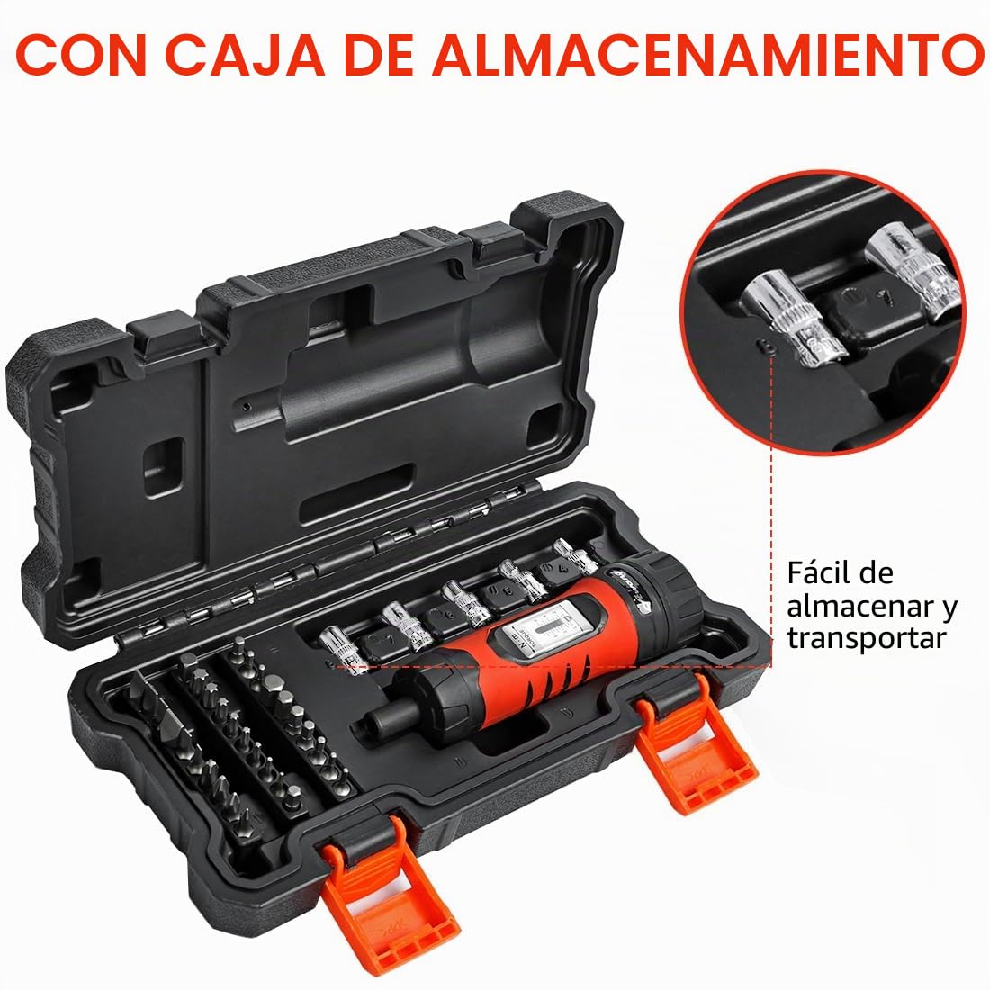 Awang Destornillador dinamométrico 1-6 NM, llave dinamométrica, 36 piezas, para reparación de bicicletas con soporte de puntas