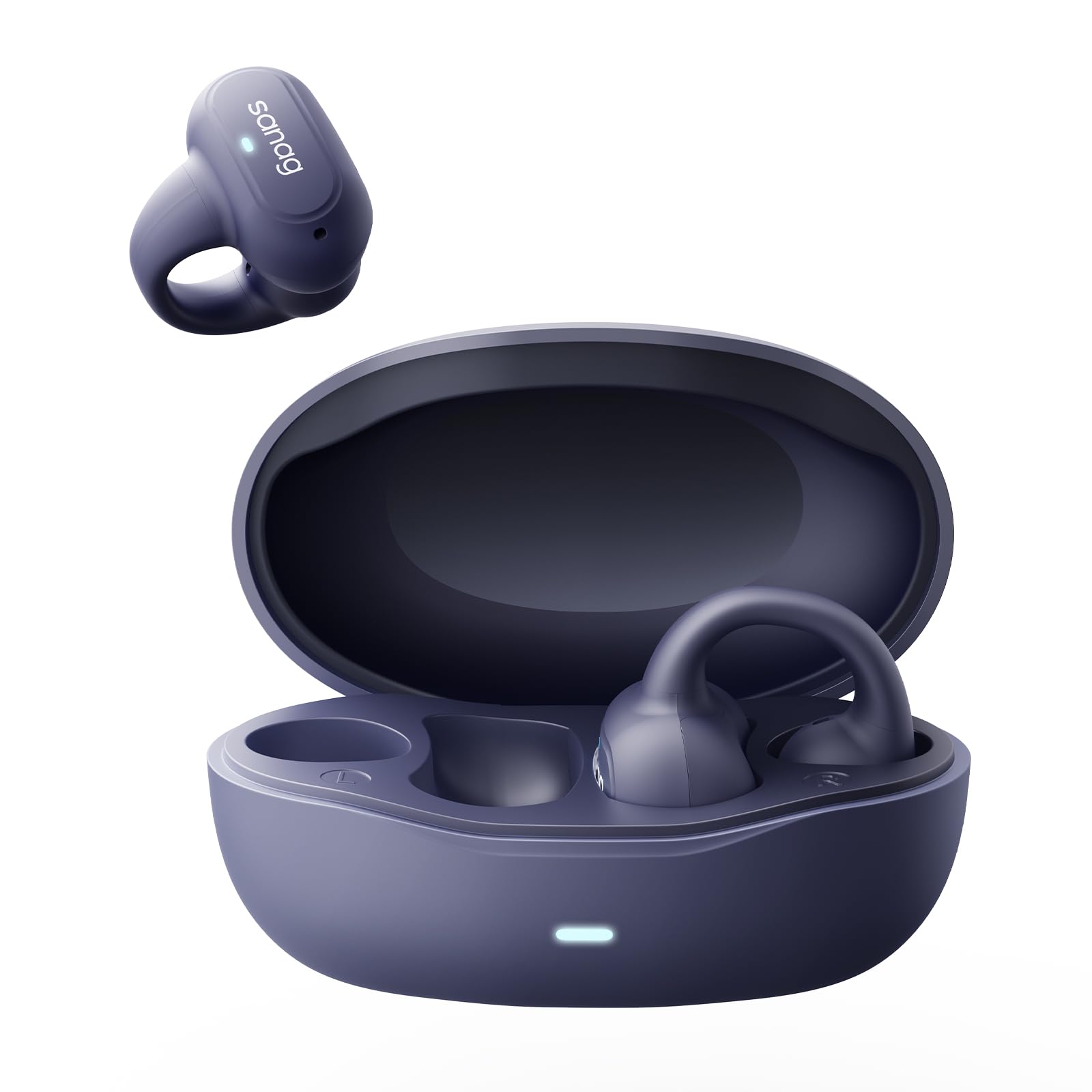 Sanag Z50S Open Ear Headphones, Open-Ear Clip-On Earbuds, Wireless