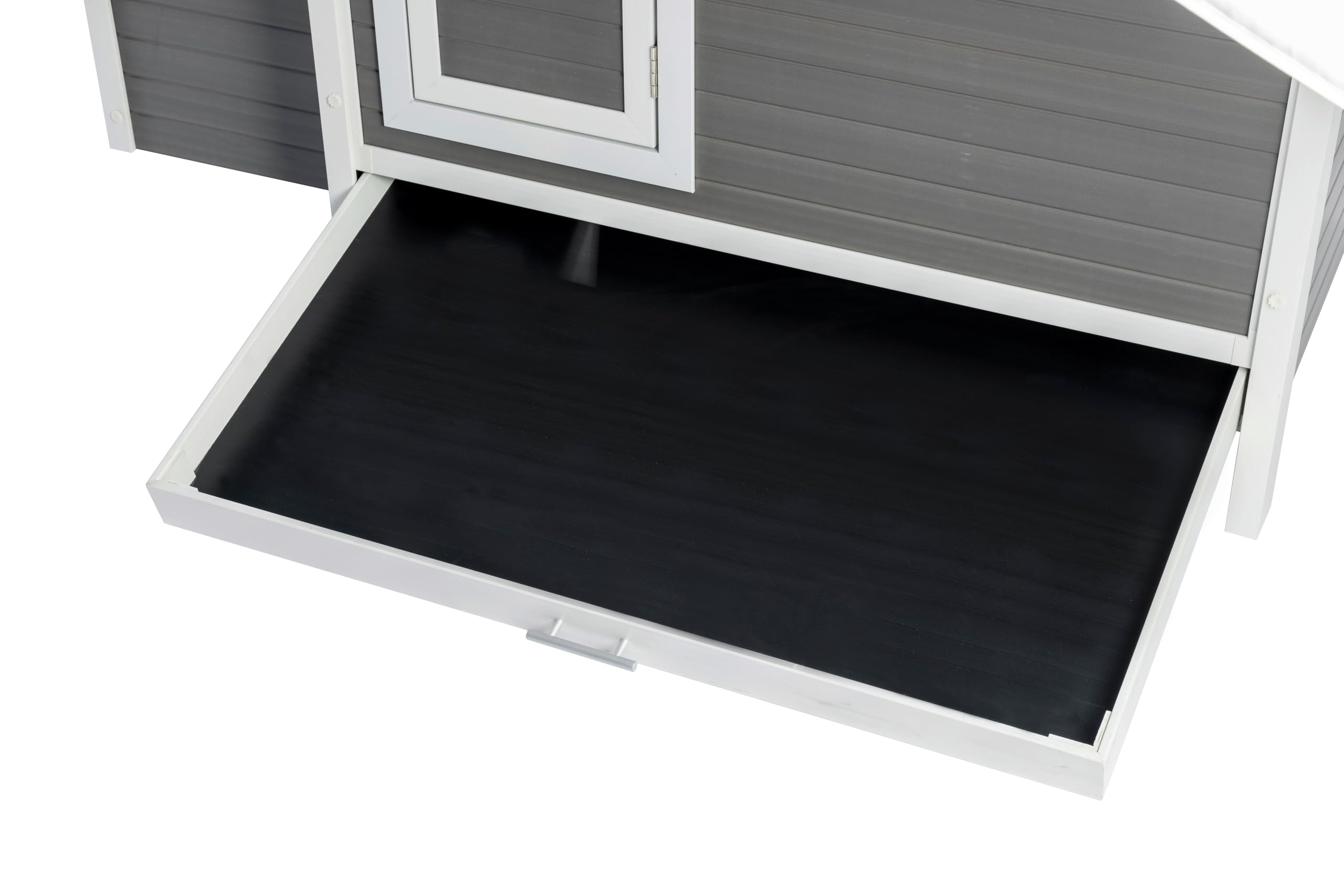 Gallinero Atlanta para Exterior, Capacidad 4-6 Aves - ECOFLEX Material sostenible y Duradero. Fácil Montaje