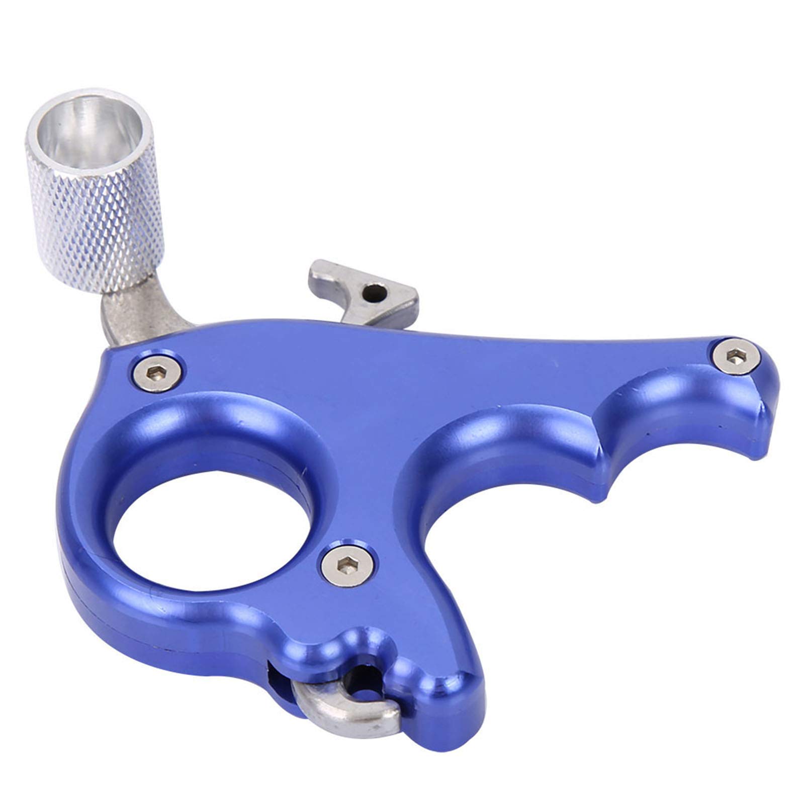 Trigger Per Tiro Con Arco Alomejor A 3 Dita - Grilletto Regolabile Per Arco Compound, Colore Blu - Foto 2