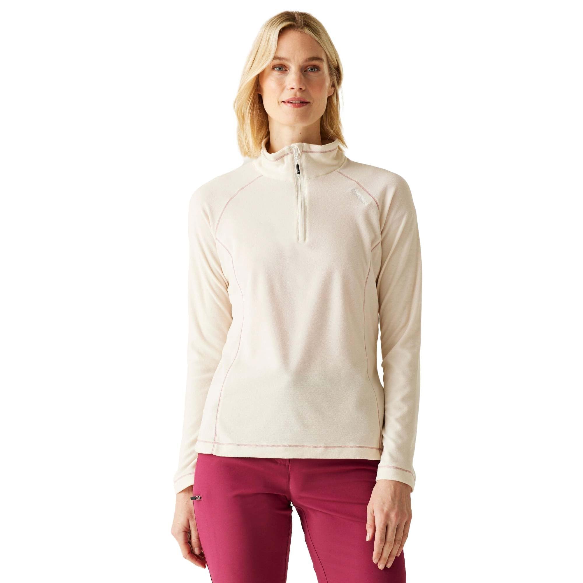 Regatta Women's Montes Half-Zip Fleece - White Size 18