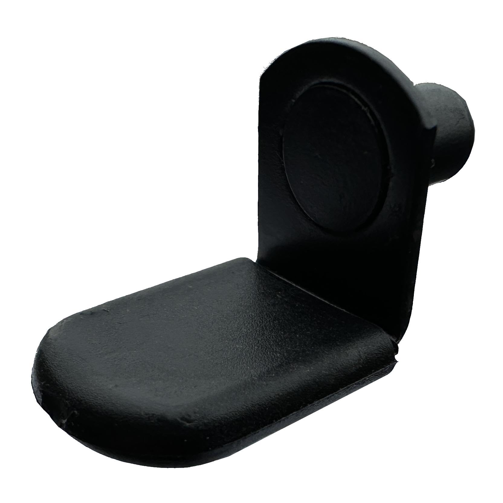 Desunia1/4" Glass Shelf Support Pegs w/Brown Vinyl Sleeve | Bracket Style | Black | 25 Pack