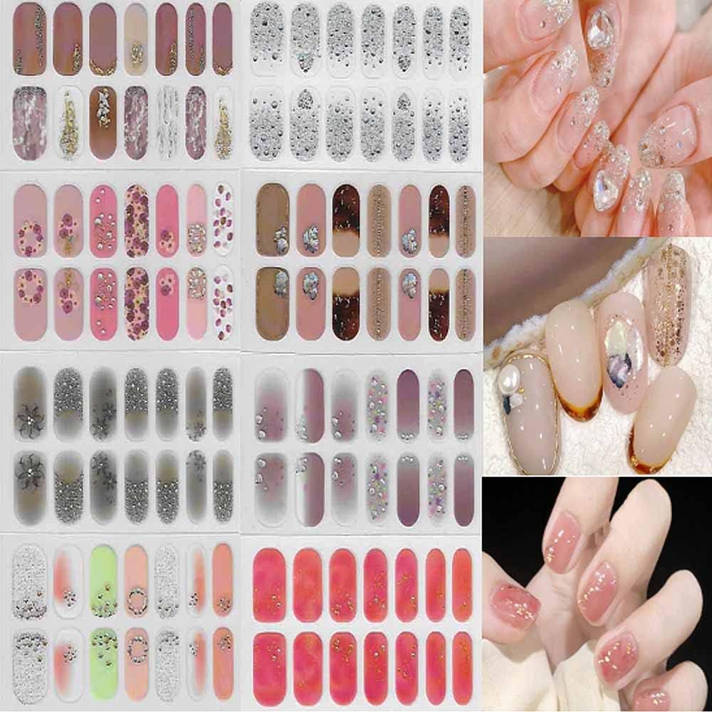 Poliphili 3d 損傷のない ネイルシール 手用 8枚 立体感 ネイルステッカー 人気 H 013 ネイルラップ ネイルアクセサリー おしゃれ 上級 原宿 ネイルデザイン かわいい 入荷予定