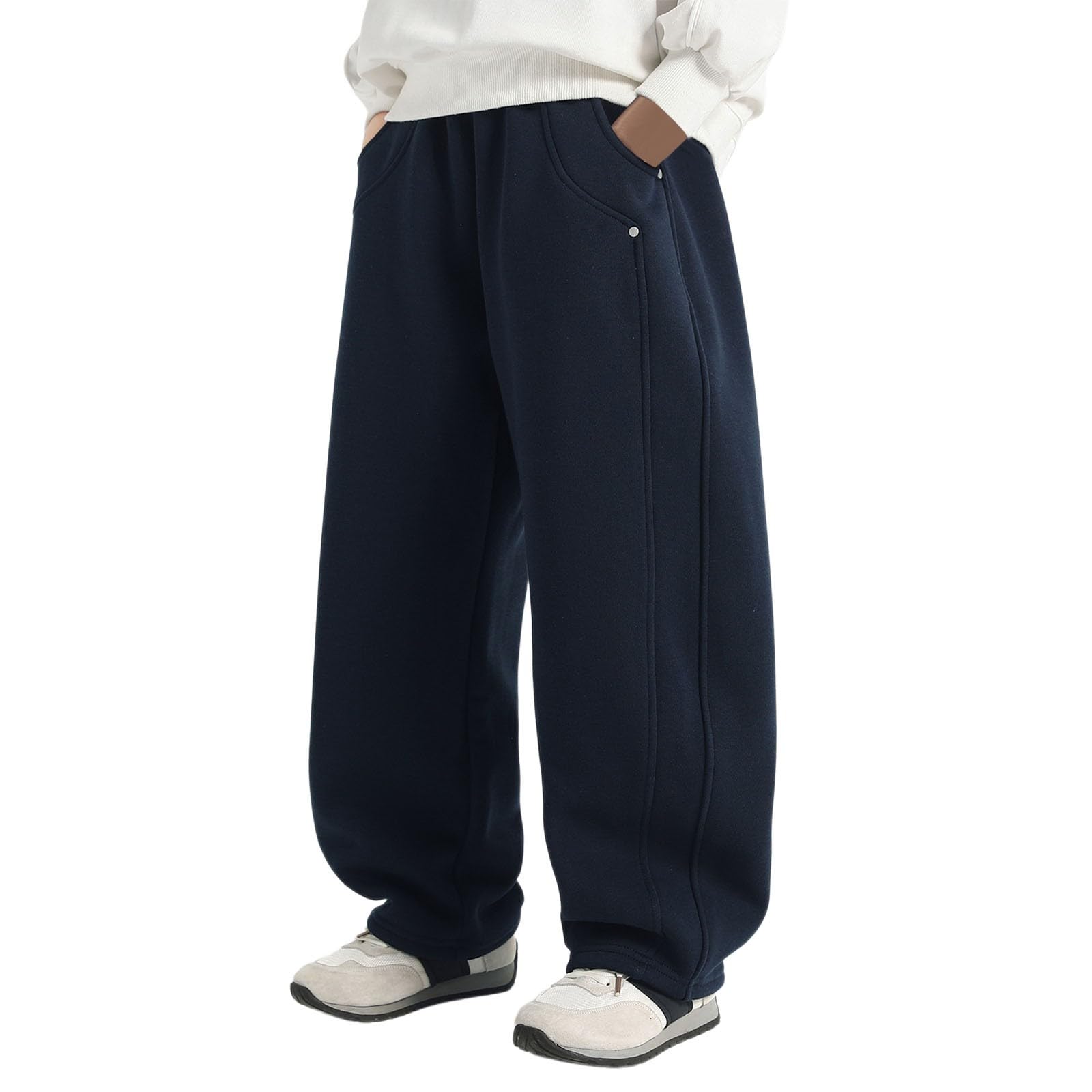 Pantalones cargo para niños de diseño clásico atemporal e informal 8