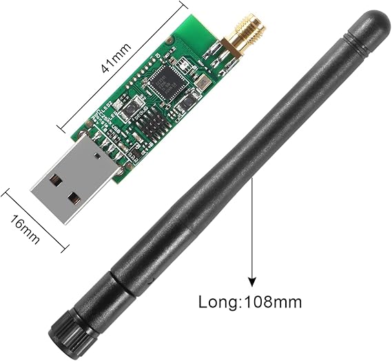 2Pcs Zigbee CC2531 Sniffer USB Dongle Bluetooth 4.0 Wireless Zigbee Analyzer Module with External Antenna