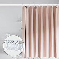 Vista 6 de 12Pcs Shower Curtain Hooks Rings, Circular Decorative Plastic Shower Curtain Rings, White Shower Curtain Hooks for Bathroom Shower Curtain Rod