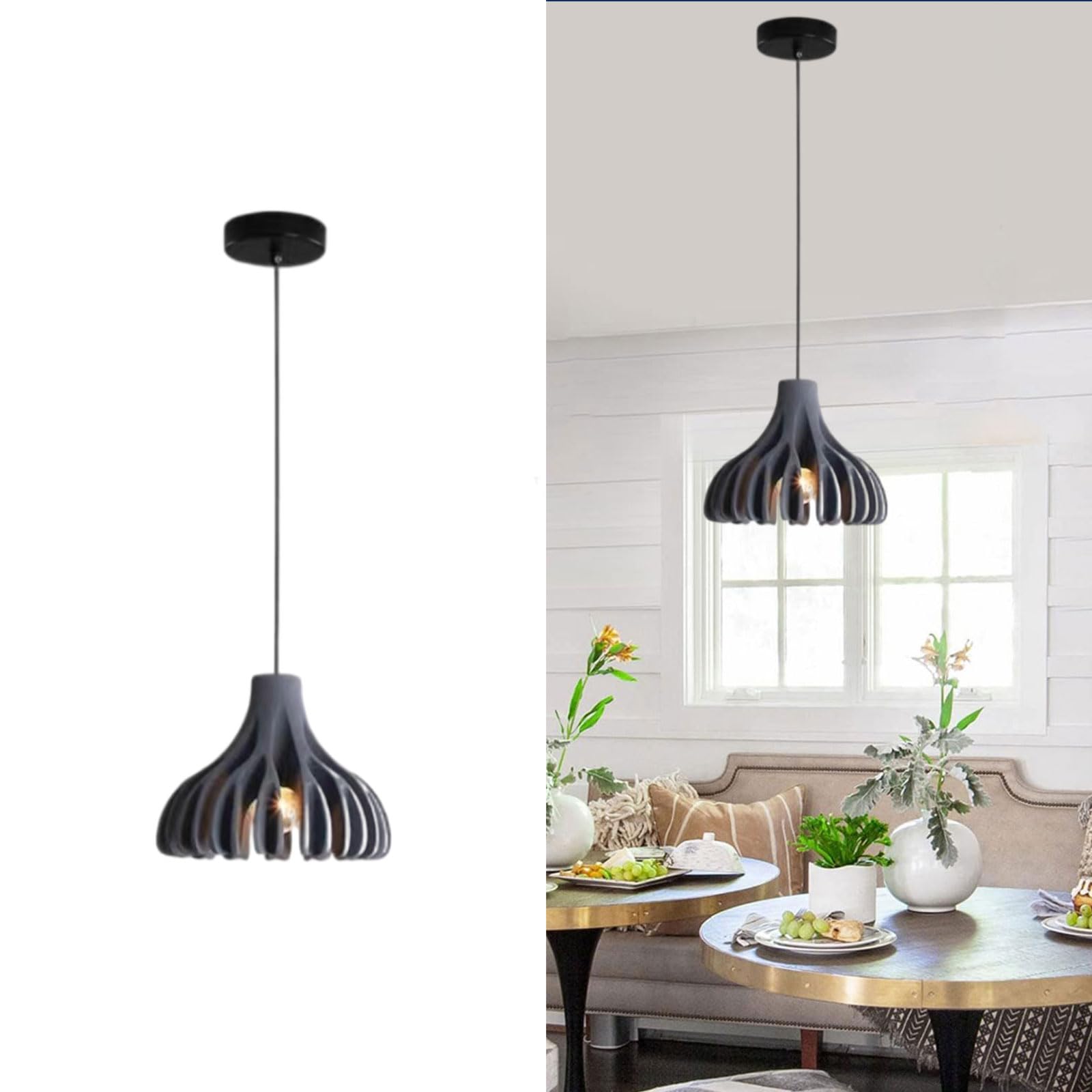 SYAXVOM Colorful Nordic Pendant Lamp - Adjustable 80in Chandelier for Bedroom, Living Room, Dining | Minimalist Lighting Fixture(D)