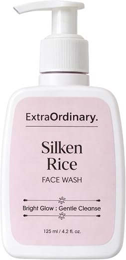 EXTRAORDINARY Silken Rice Face Wash 125ml | Gentle Daily Cleanser for Smooth &amp; Fresh Skin | Suitable for Regular Skincare ...