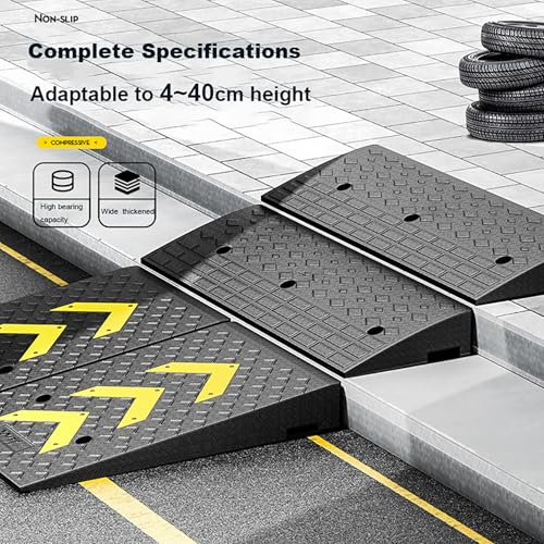 Rampa de umbral de goma para silla de ruedas, antideslizante miniatura 3