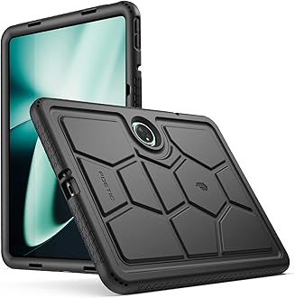 Poetic TurtleSkin Series for OnePlus Pad Case 11.61 inch (2023), Heavy Duty Shockproof Rugged Kids Friendly Drop Protection Silicone Cover Case, Black