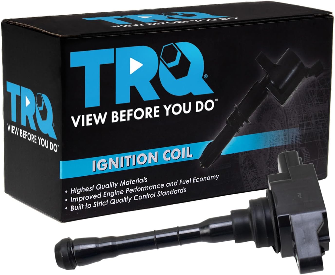TRQ Ignition Coil Compatible with 2019-2023 Nissan Altima 2018-2021 Kicks 2021 Rogue 2020-2021 Versa