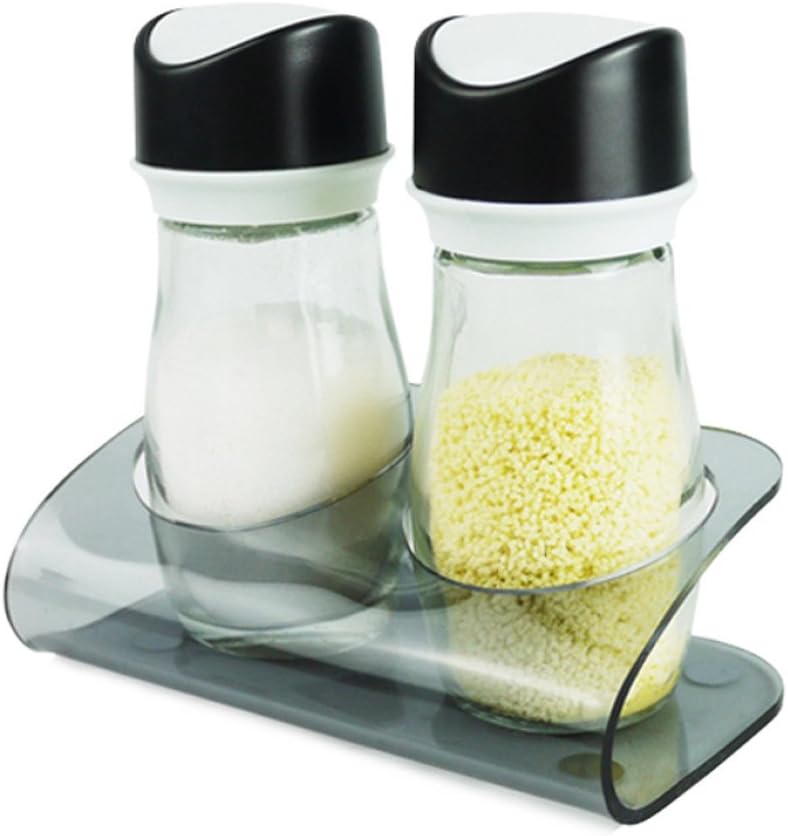 Glass Seasoning Bottle Set Black Pepper Seasoning Bottle Starch Barbecue Salt Bottle Household Kitchen Utensils (3)