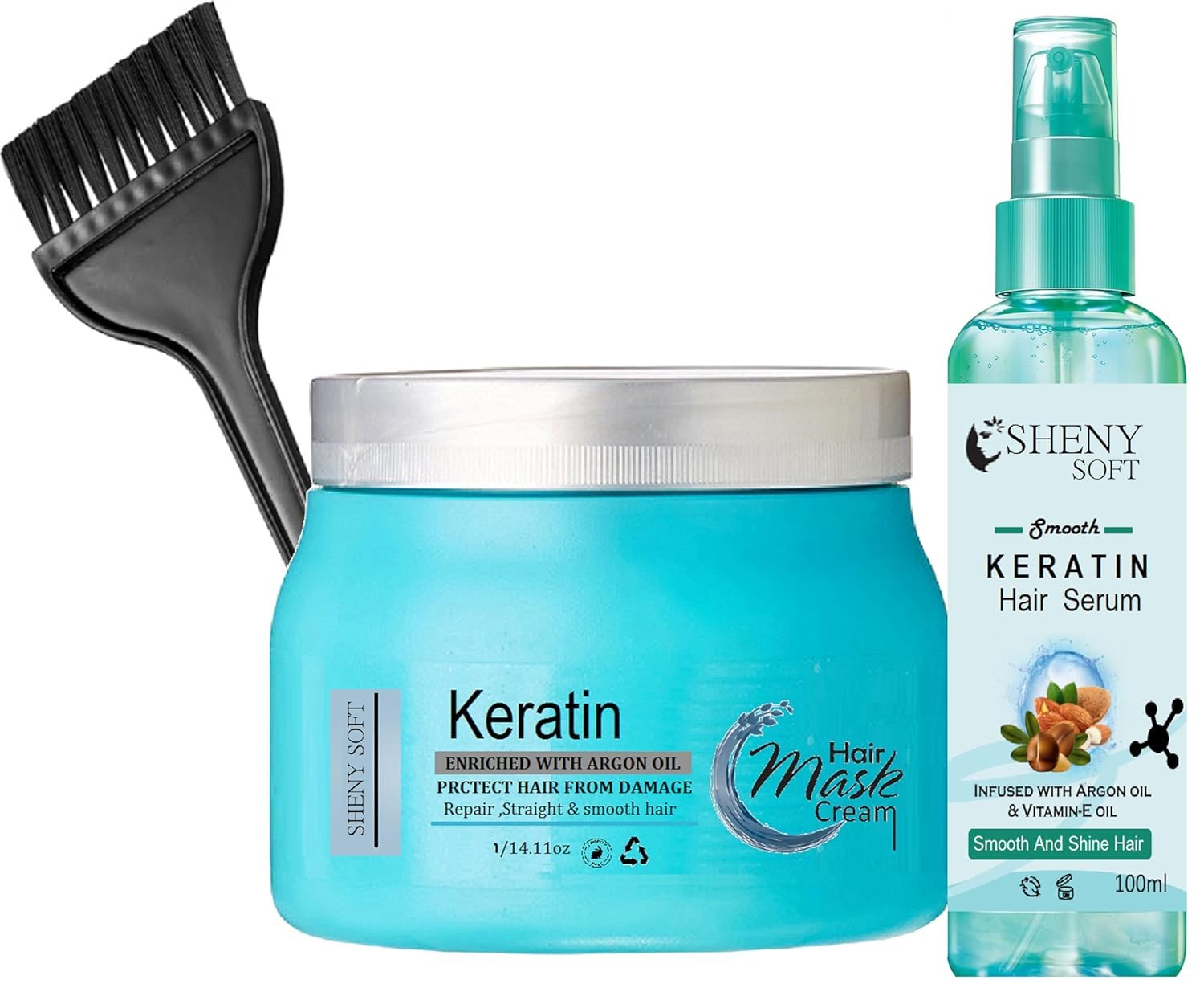 Professional Smooth Hair Combo ( hair spa cream+ hair serum + dye brush-image-30