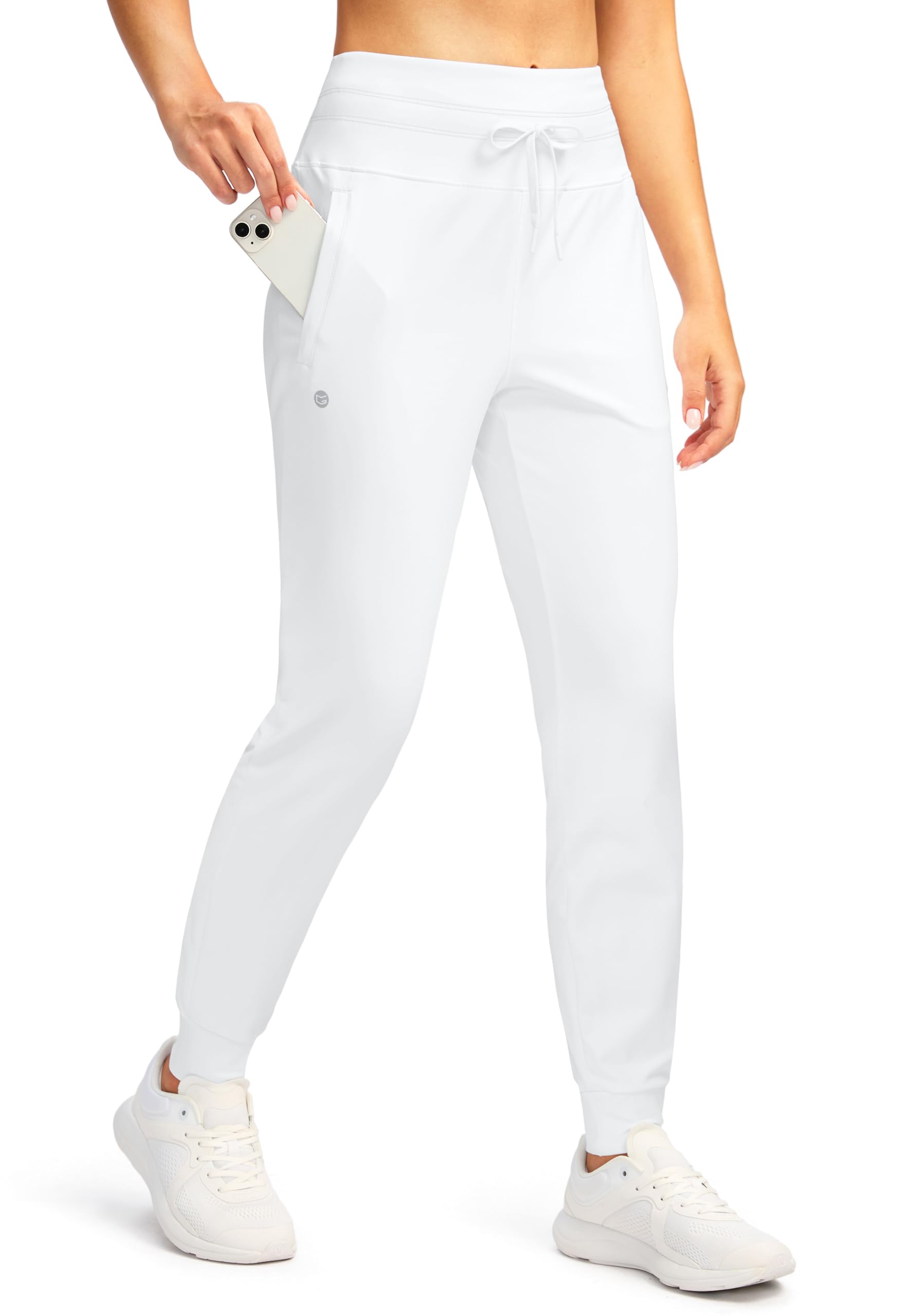 G Gradual Women's Joggers Pants with Zipper Pockets High Waisted Sweatpants Athletic Tapered Pants for Women Lounge Workout