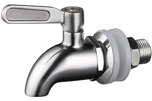 BTSKY Stainless Steel Beverage Dispenser Replacement Spigot Fits 16mm(5/8 inch)Opening