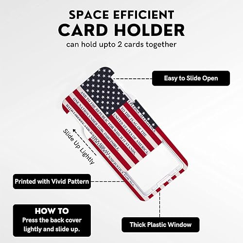 Miniatura 3 de BUDUOZHI Soporte para tarjeta de identificación con cordón y clip retráctil para carrete de insignia, cordón de separación de la bandera de Estados