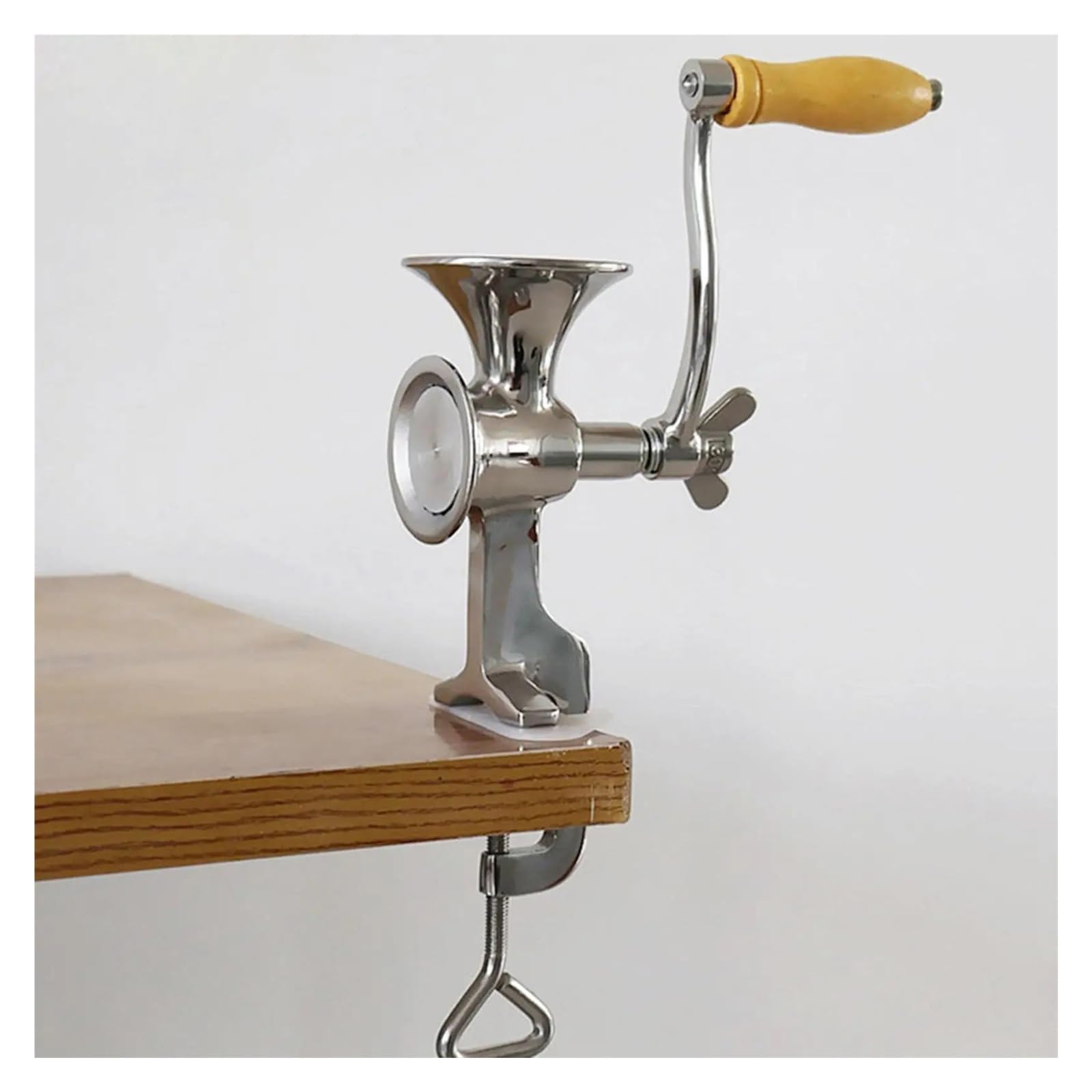 Macinino per cereali, Mulino for cereali a manovella con morsetto da tavolo, macinatore manuale for for macinare i semi di mais