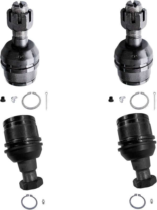 Kit de pivôs de suspensão dianteiros superiores e inferiores KFVF para Ford 4WD – 4 unidades
