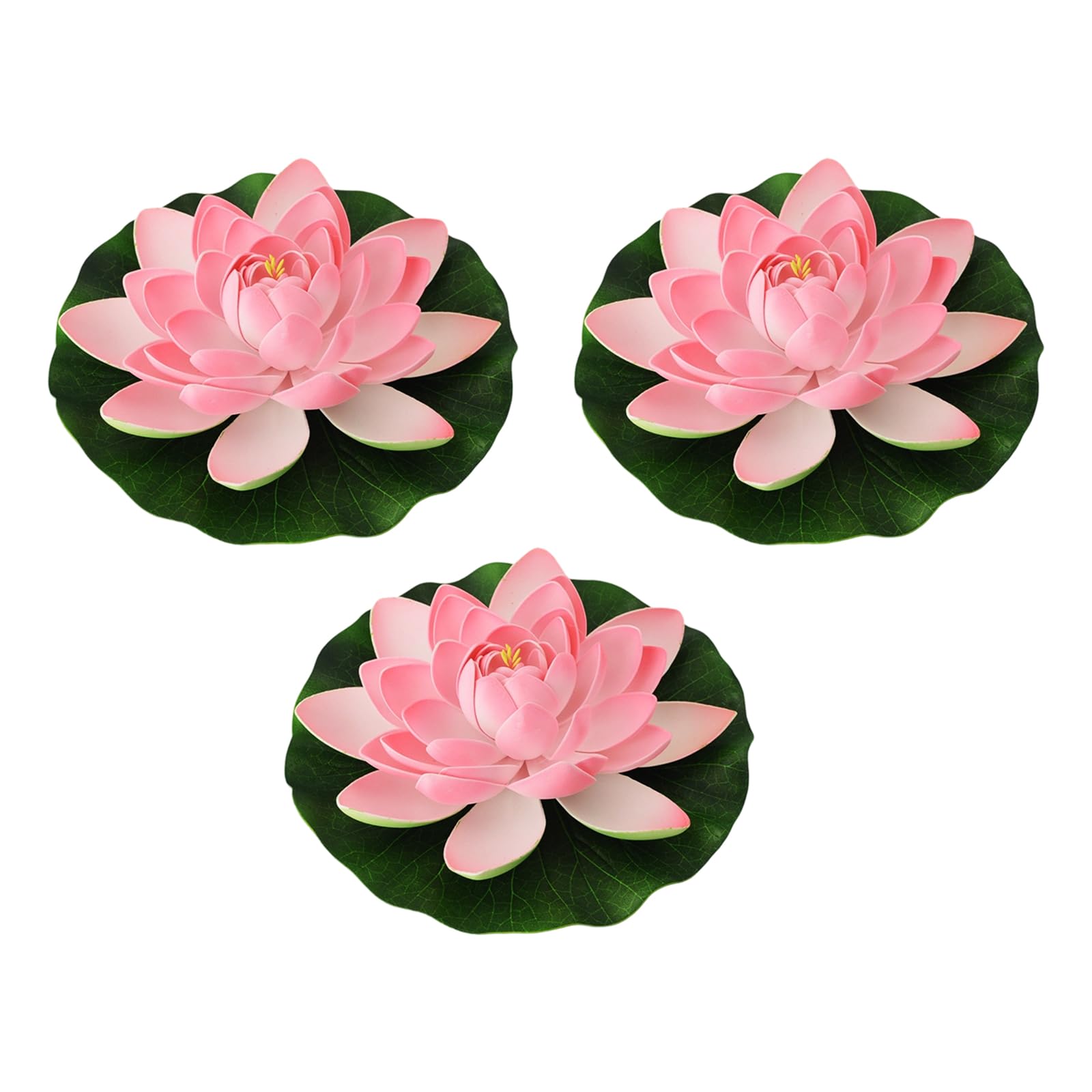 Tsophreniq Realistic Water Lilies Flower Bouquets Simulation Decors for Vase Centerpiece Floral Arrangements Faux