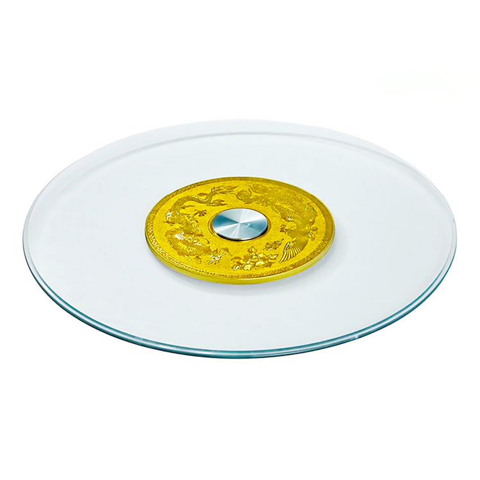 Plateau tournant en verre de 60 cm pour ne plus tendre le bras à table