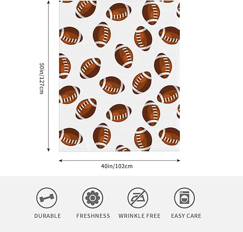 Miniatura 3 de Manta de fútbol para mujer, suave manta de forro polar de verano, lavable, manta ligera de viaje para sofá, cama, sillón durante todas las