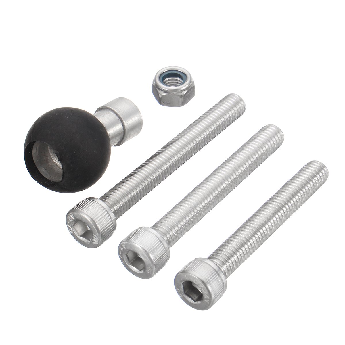 Ram Ram-B-367U Manubrio Moto Base Clamp Con 1Pollice Ball & M8 Kit Viti Set