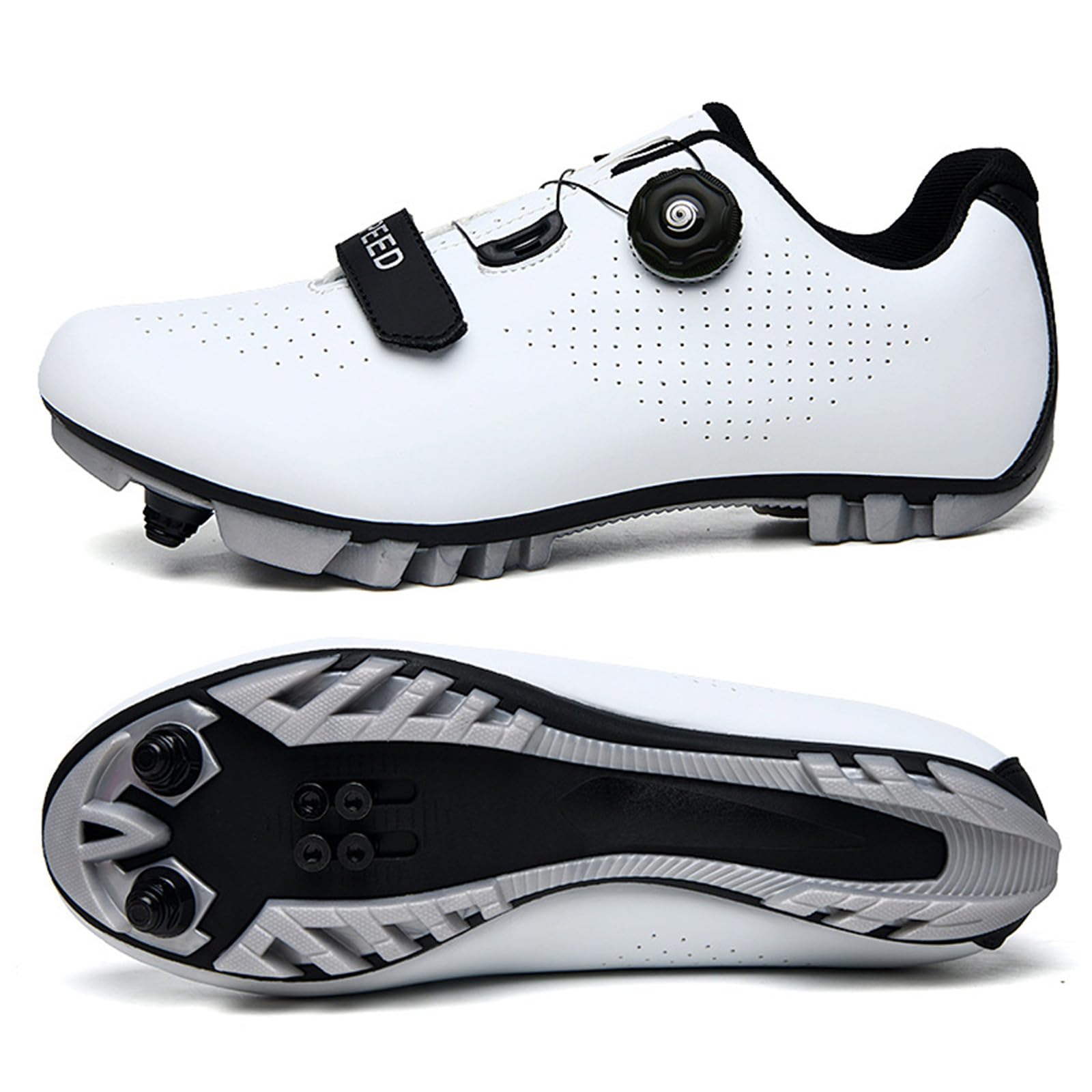 Hixingo Zapatilla de Ciclismo Hombre, Zapatos Bicicleta de Montaña Exterior MTB Compatibles con SPD Lock System, Zapatillas de Ciclismo Unisex Adulto Respirables — view 9